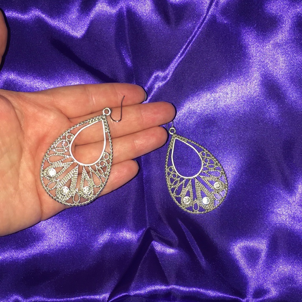 Drop Silver Earrings